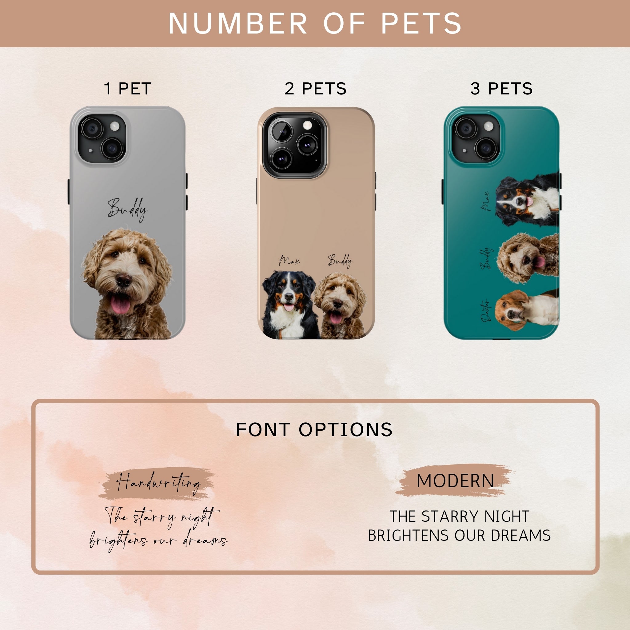 Personalized Pet Portrait Phone Case Using Pet Photo