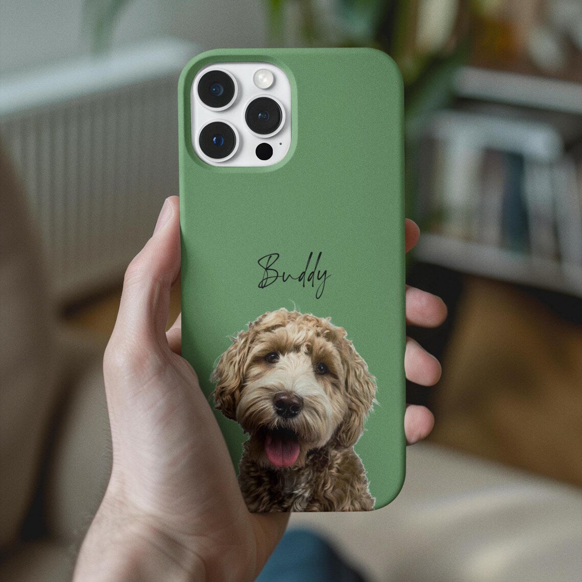 Personalized Pet Portrait Phone Case Using Pet Photo