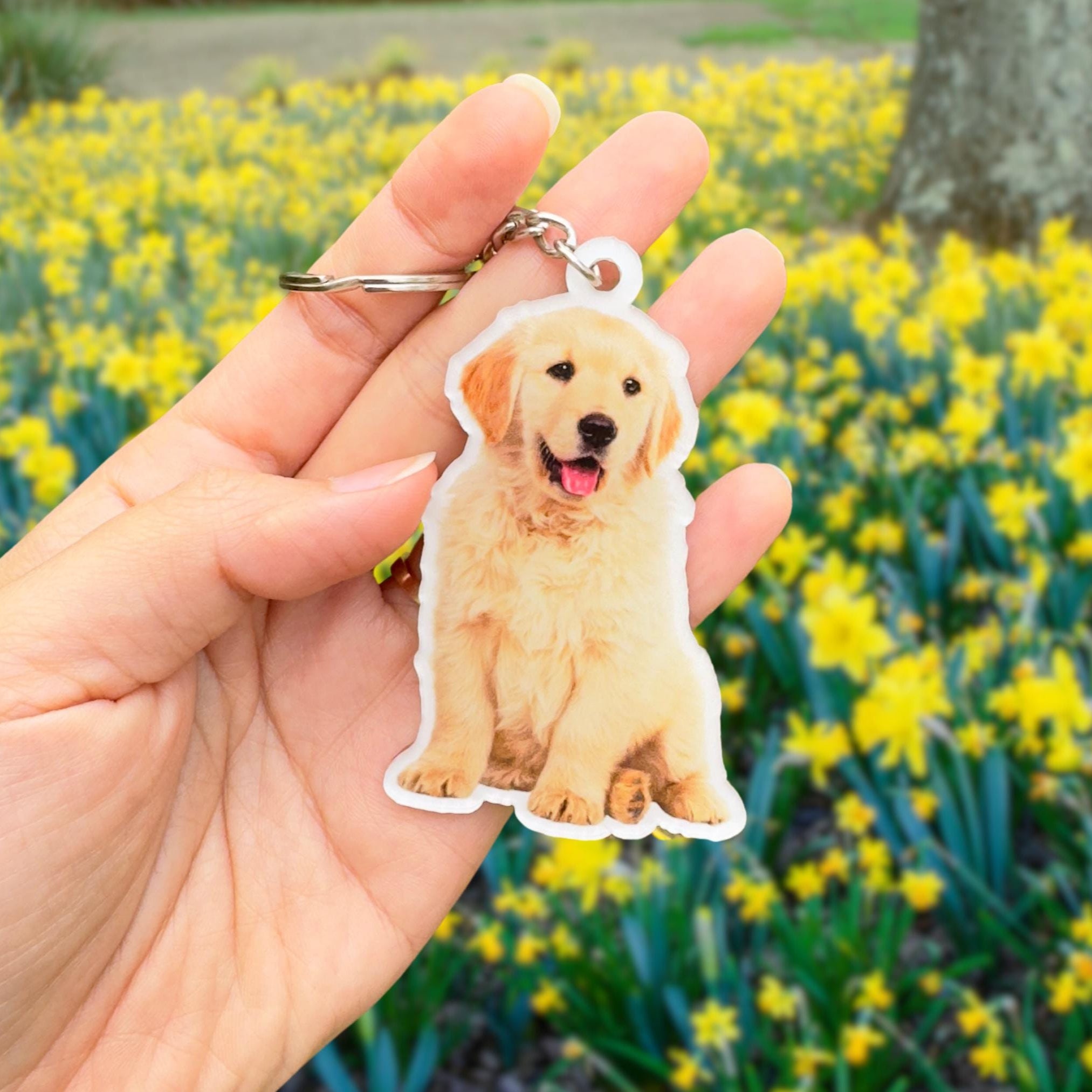 Personalized Pet Photo 2-Sided Acrylic Keychain