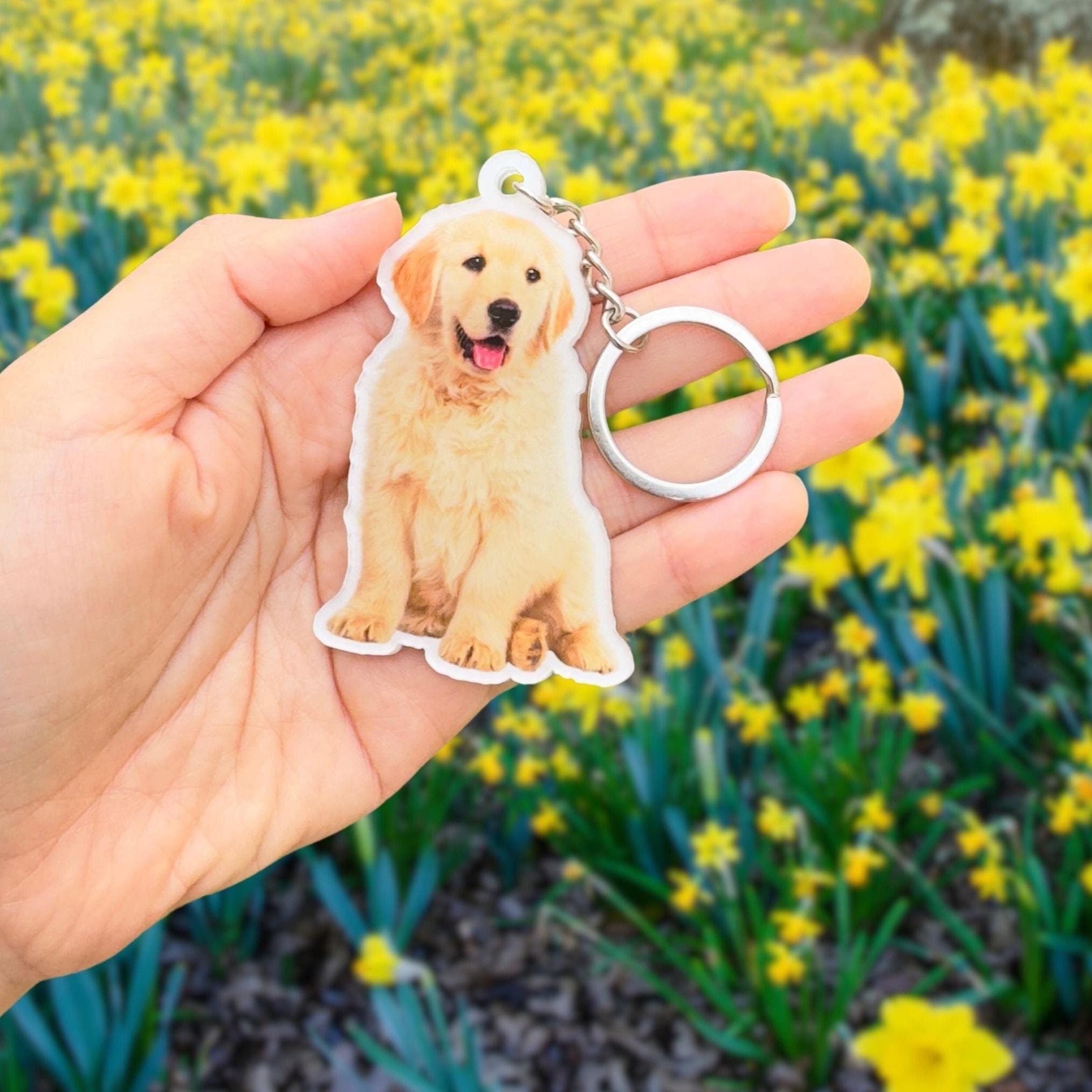 Personalized Pet Photo 2-Sided Acrylic Keychain