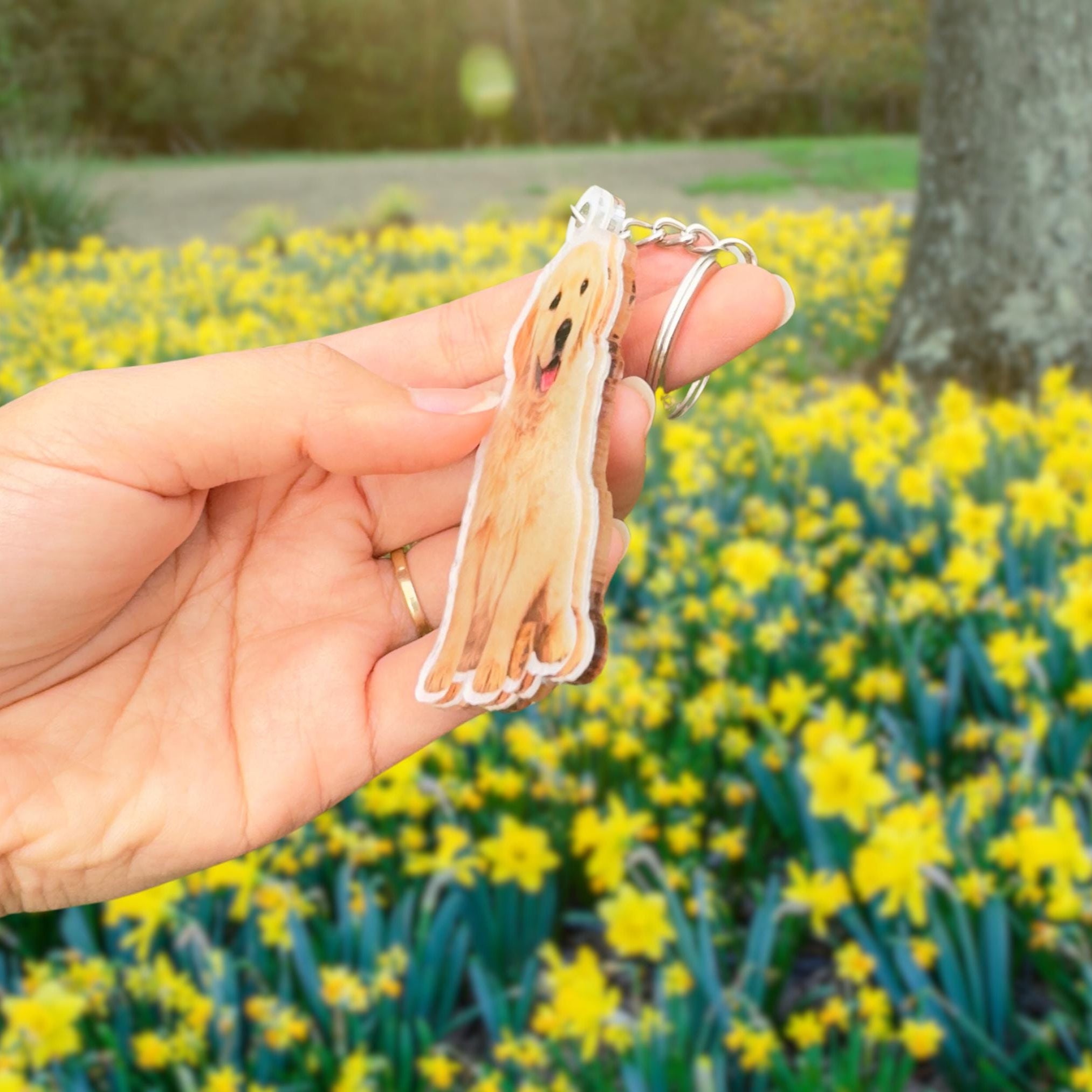 Personalized Pet Photo 2-Sided Acrylic Keychain