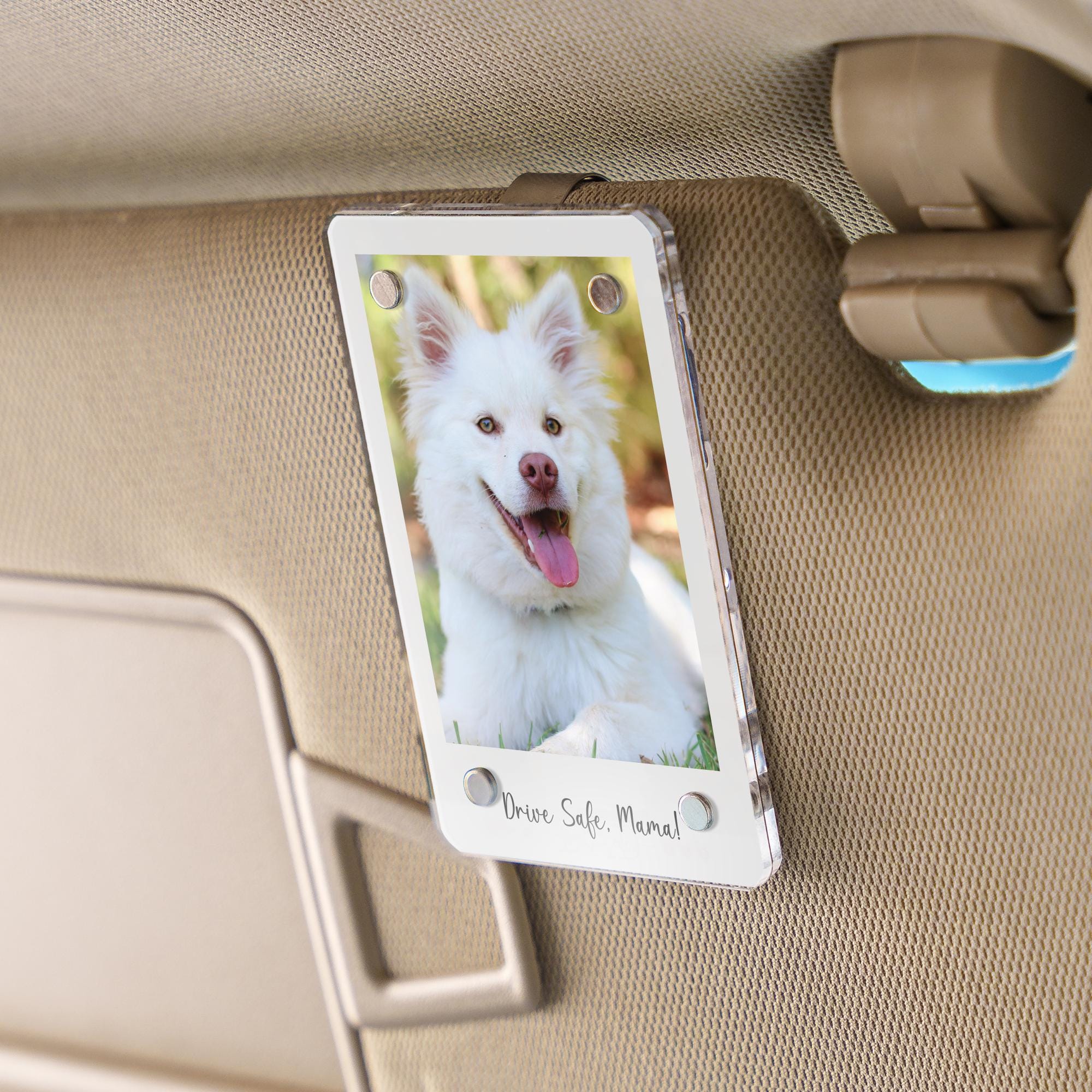 Personalized Car Visor Photo Clip, Custom Photo Holder Sun Visor Clip