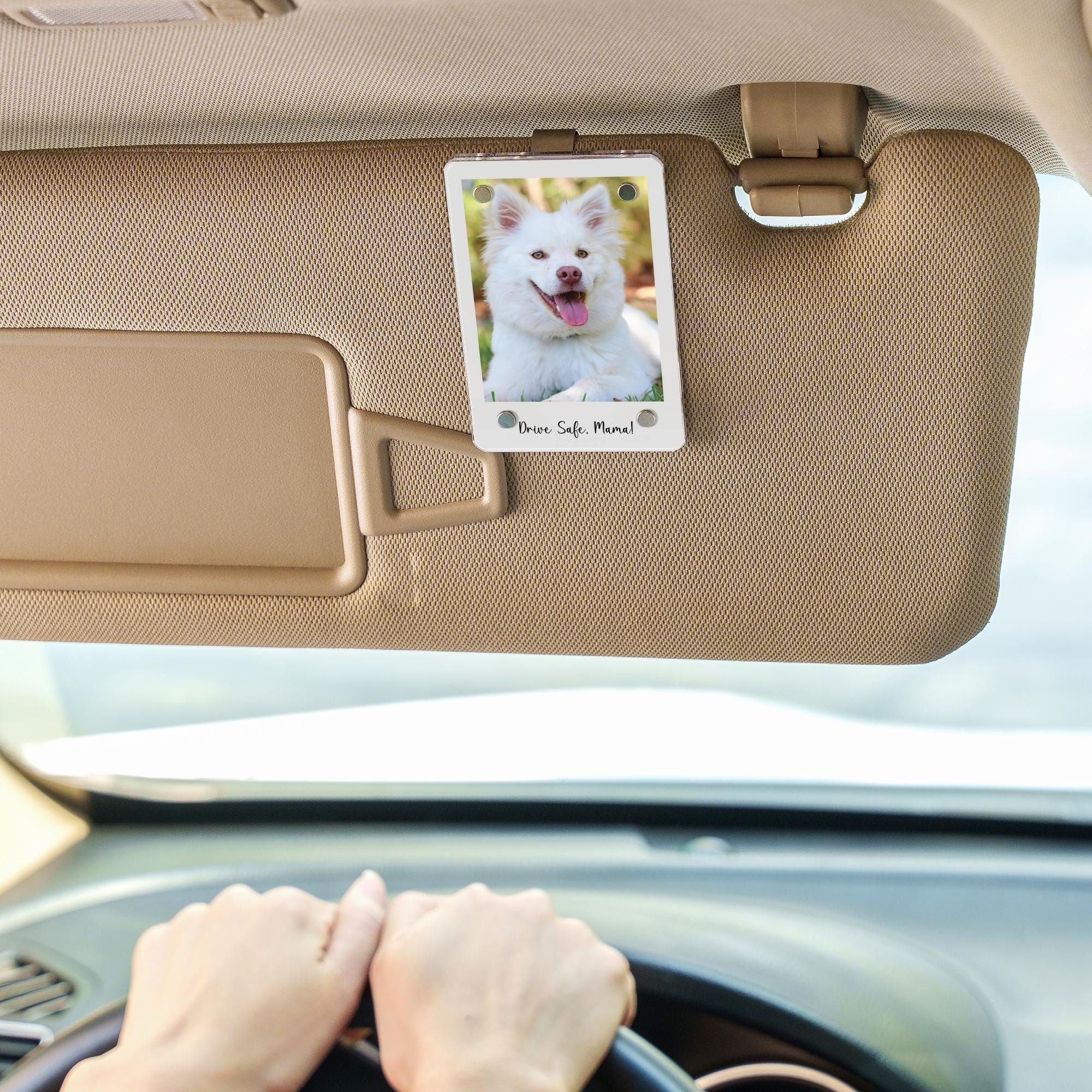 Personalized Car Visor Photo Clip, Custom Photo Holder Sun Visor Clip